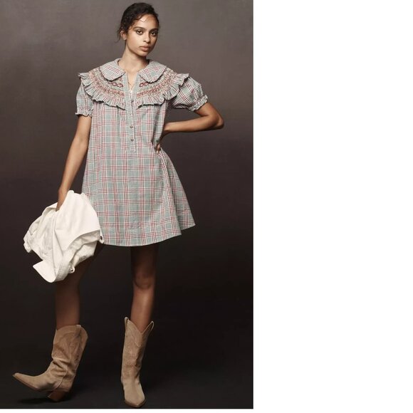 Anthropologie Dresses & Skirts - Daily Practice by Anthropologie Short-Sleeve V-Neck Midi Dress XS blue NEW